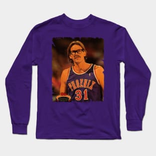 Kurt Rambis - Vintage Design Of Basketball Long Sleeve T-Shirt